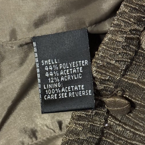 Carmen Marc Valvo Women's 4 Metallic Textured Blazer Executive Chic Quiet Luxury - Picture 13 of 14